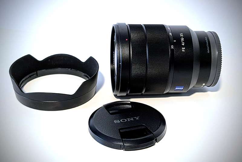 Sony FE 16-35mm Vario-Tessar Zoom lens.