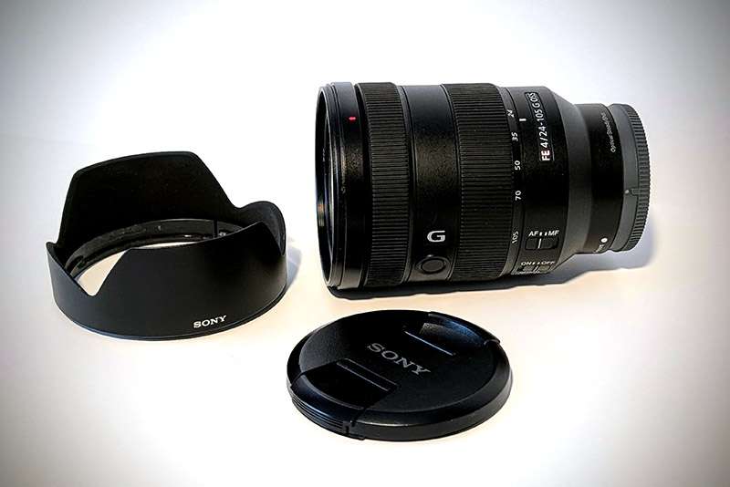 Sony FE 24-105mm F4 G OSS Zoom lens.