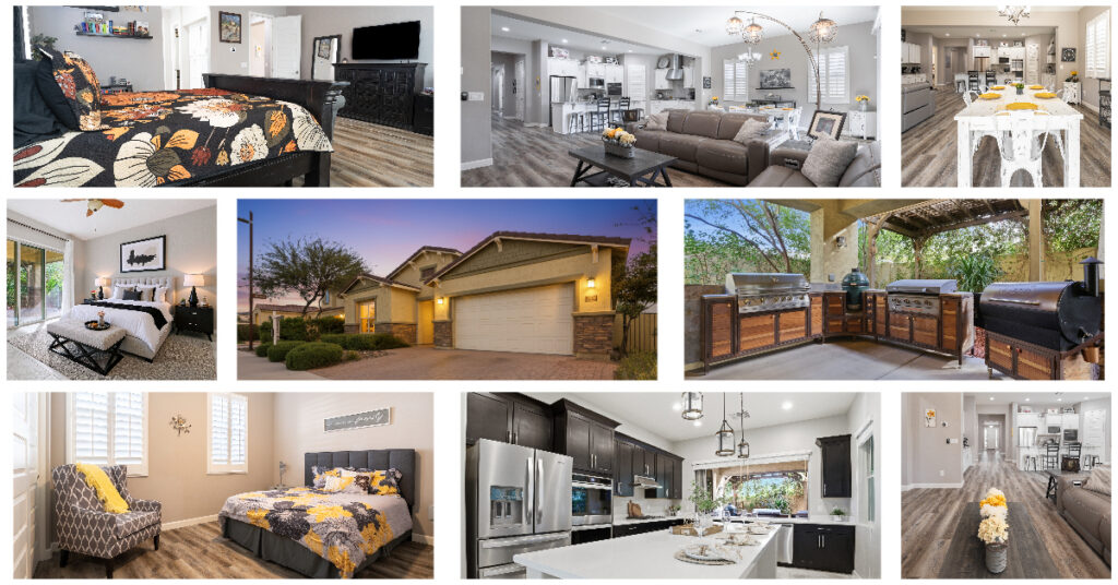 A collage of a mix of East Valley Residential Media & Marketing Photography by Darren Choate.